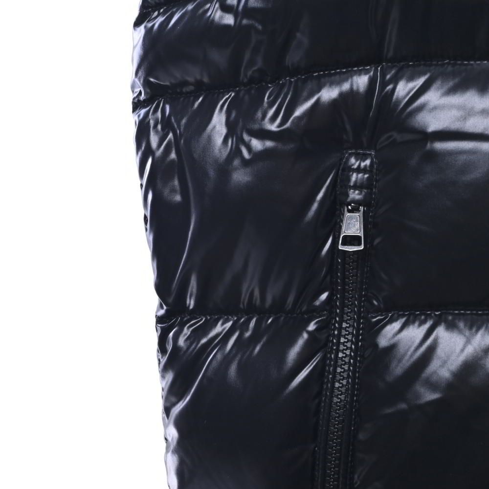 MONCLER LACET ジップ ダウンベスト 3 ブラック モンクレール
