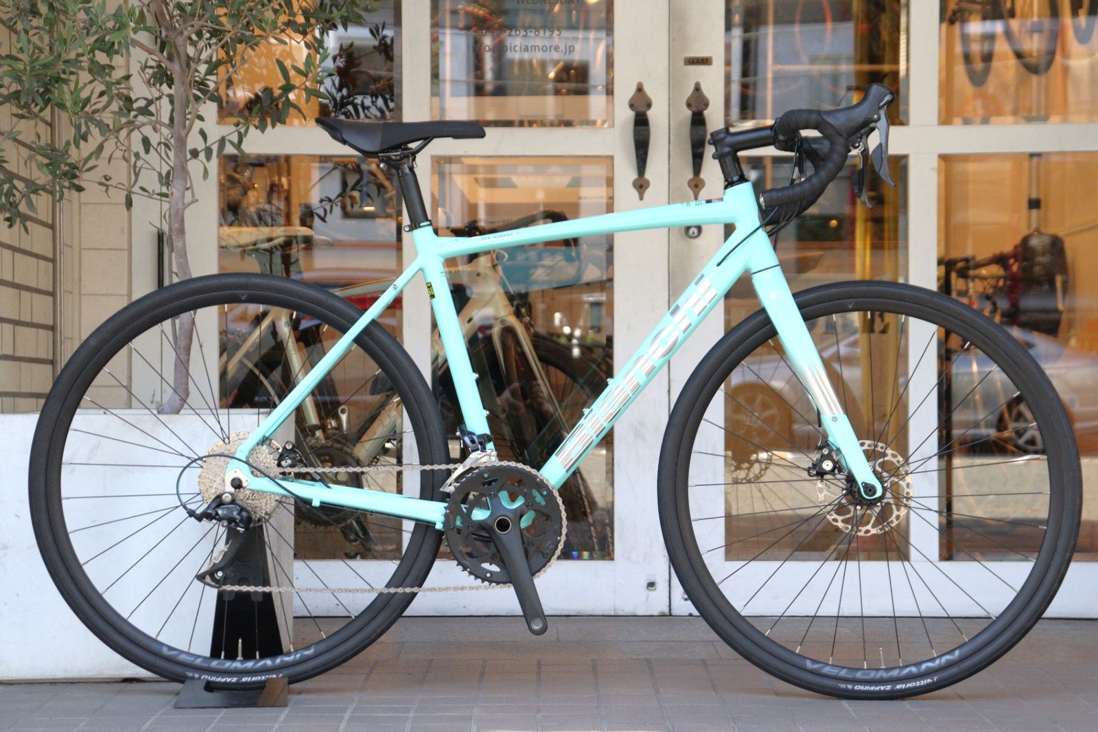 ビアンキ Bianchi ヴィア ニローネ Via NIRONE 7 DISC 55サイズ シマノ ソラ R3000 MIX 9S アルミ ロードバイク 横浜店