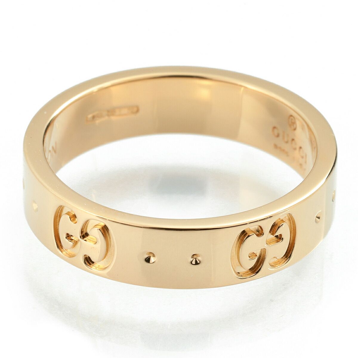 グッチ ジージー アイコン リング 指輪 K18 7号 GUCCI 中古 プレラブド