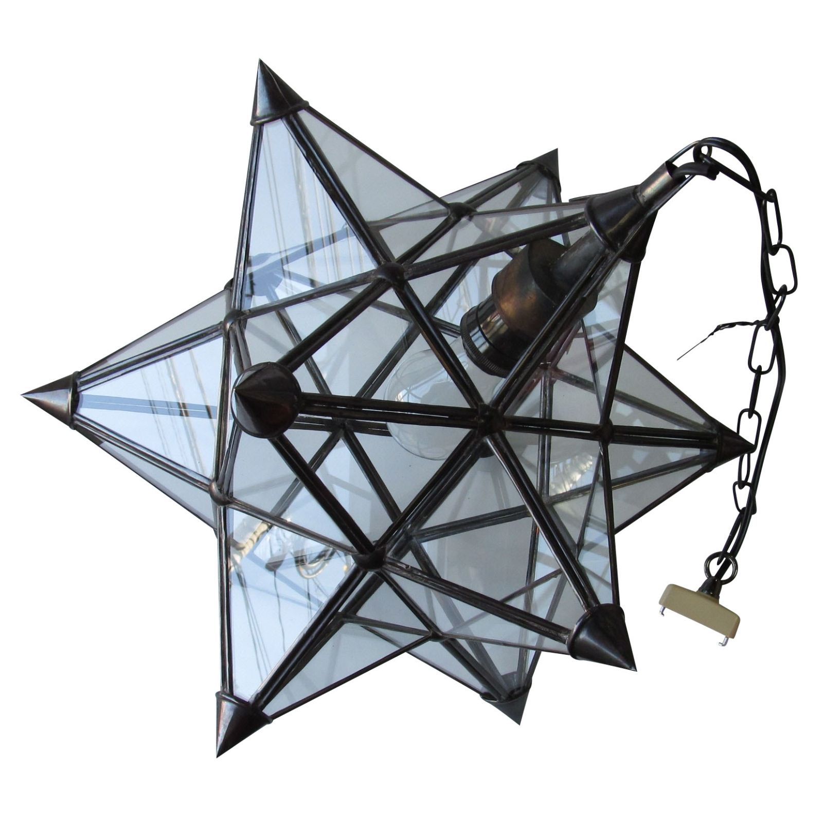 スターランプ ガラスペンダントランプ 星形 星型ランプ クリア