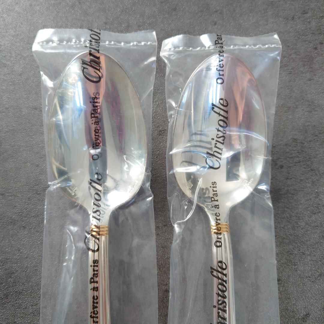 アリアゴールドリングデザートスプーン 2点
