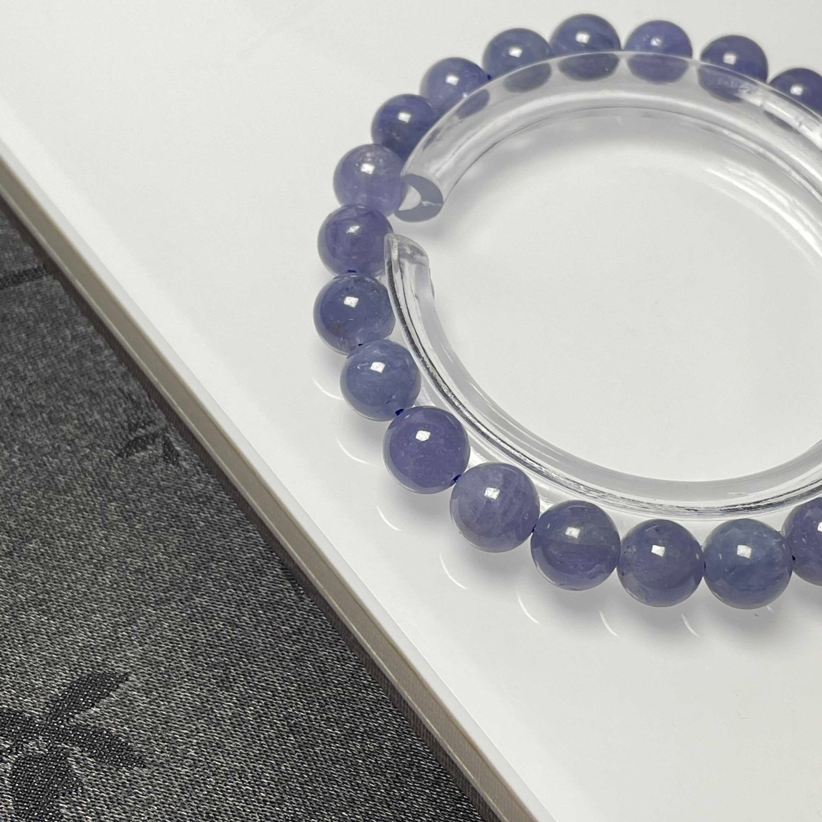 【SALE】タンザナイト　天然石　ブレスレット 天然石ブレスレット 内径15cm お買い得タンザナイトブレス8.1