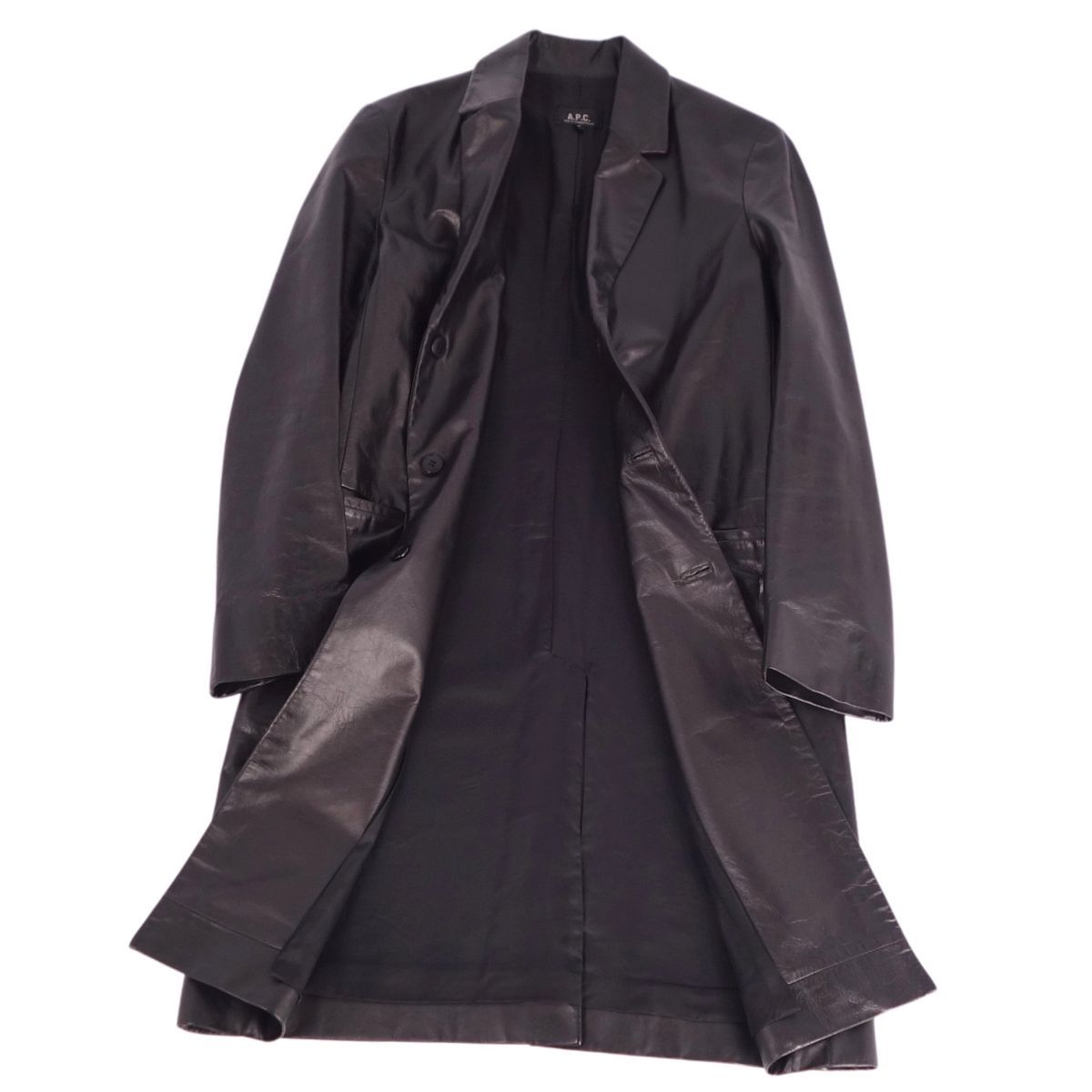 アーペーセー A.P.C コート ロングコート チェスターコート レザーコ