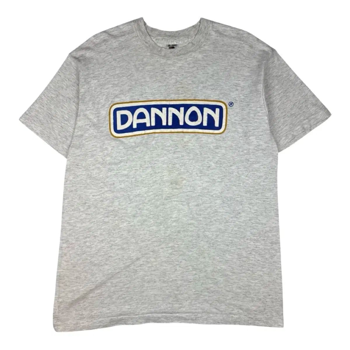 90s ヴィンテージ FRUIT OF THE LOOM(フルーツオブザルーム) DANNON LOGO 半袖 Tシャツ USA