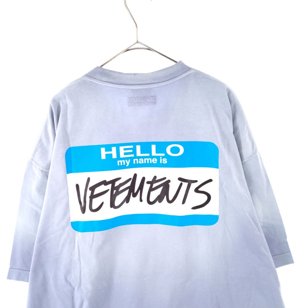 VETEMENTS (ヴェトモン) 23SS HELLO my name is VETEMENTS Cotton T