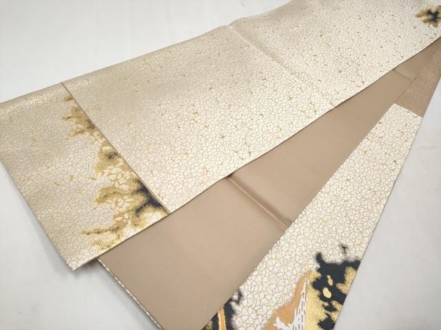 平和屋本店□極上 山口美術織物 皇室 伊勢神宮御用 西陣織 太鼓柄袋帯  