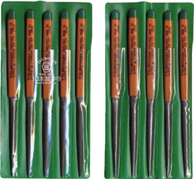 ツボサン 組ヤスリ 10本組 半丸 中目 HA010-02