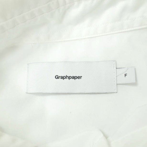 Graphpaper グラフペーパー 日本製 Broad Oversized S/S Regular SH  ブロードオーバーサイズショートスリーブシャツ GM202-50625B Free WHITE 半袖 SHIRT トップス mc68580