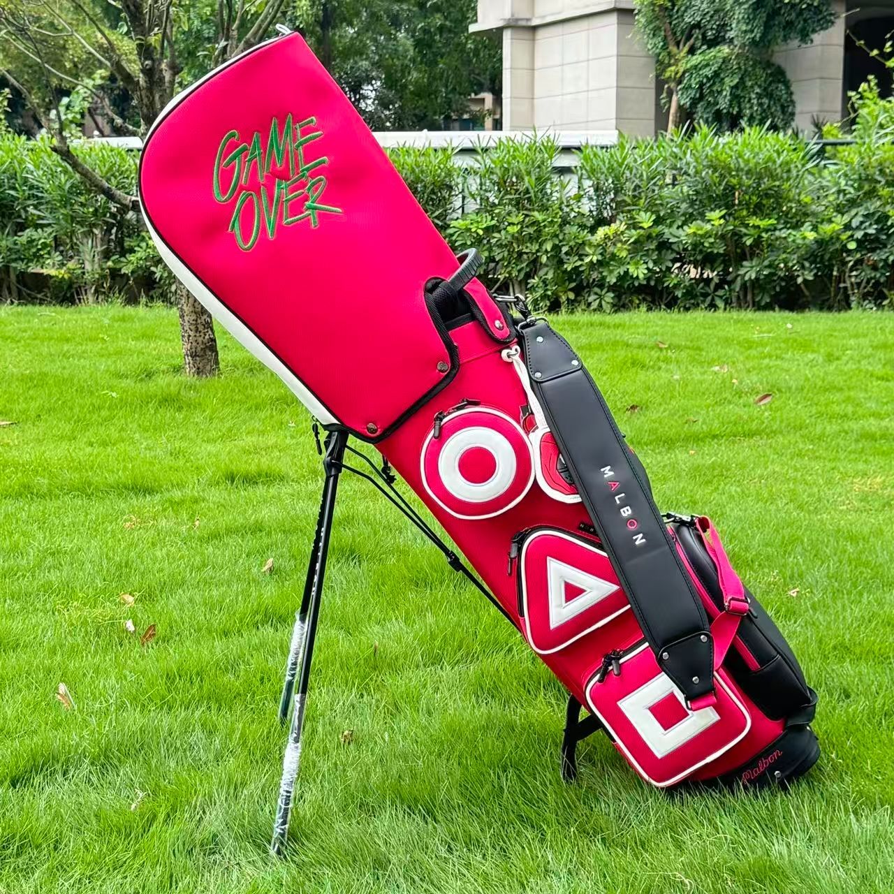 MALBON GOLF イカゲームコラボ キャディバッグ ゴルフバッグ