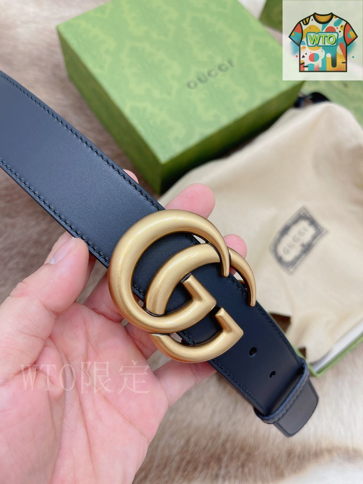 GUCCI ブラック ベルト ダブルGロゴ GUCCI ダブルGロゴ レザーベルト GUCCI ブラックレザーベルト