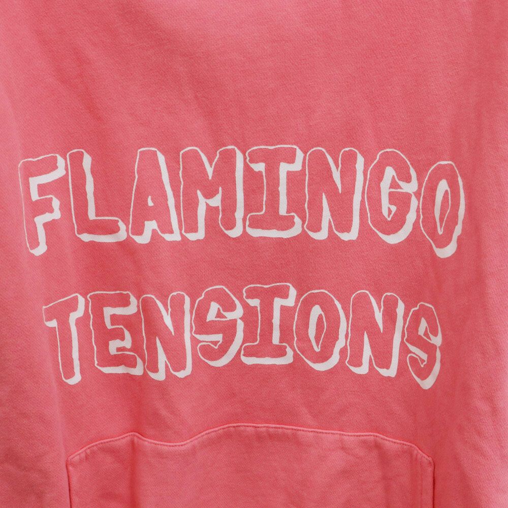 極美品▼CELINE セリーヌ 22SS 2Y627670Q FLAMINGO TENSIONS フラミンゴ テンション プルオーバー パーカー ピンク M イタリア製 正規品 メンズ CELINE (セリーヌ) 22SS FLAMINGO TENSIONS 2Y627670Q フラミンゴ