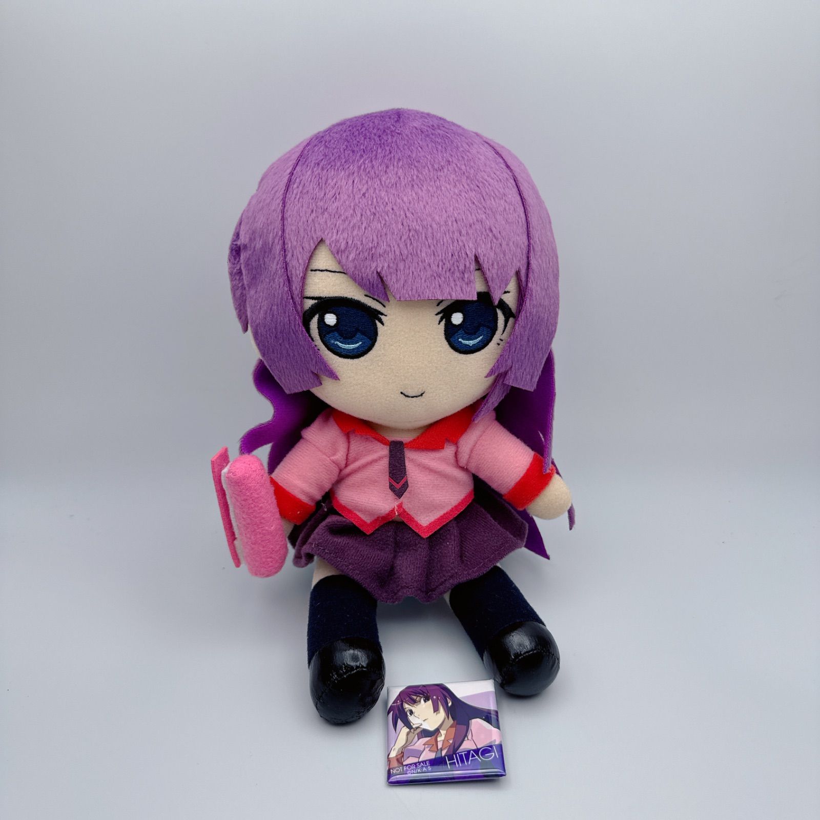 化物語 ぬいぐるみシリーズ 戦場ヶ原ひたぎ gift ギフト Ver.2 戦場ヶ原ひたぎ ver.2 ぬいぐるみ 化物語 [Gift限定 購入特典 缶バッジ