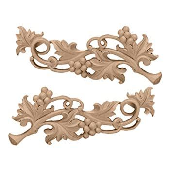 Ekena Millwork onl09?X 03?X 01gral各側Small Grape Scrollsペア 9 1/4-Inch x 3 1/2-Inch x 5/8-Inch ONL09X03X01GRAL 1