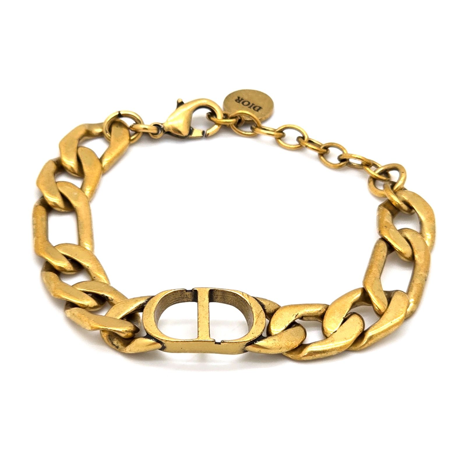 【DIOR】☆洗練されたオシャレ☆\t30 Montaigne バングル DIOR | 30 Montaigne レザーブレスレット メタル & カーフスキン
