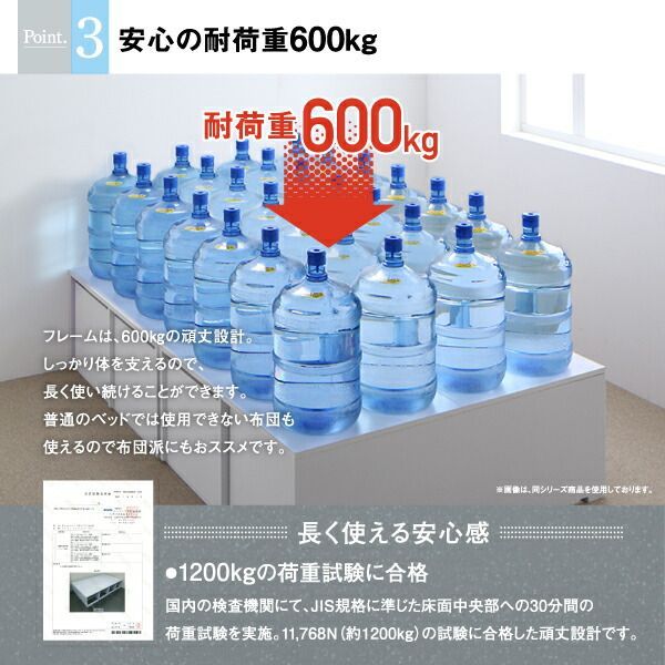 選べる引出収納付きシンプルデザインローベッド