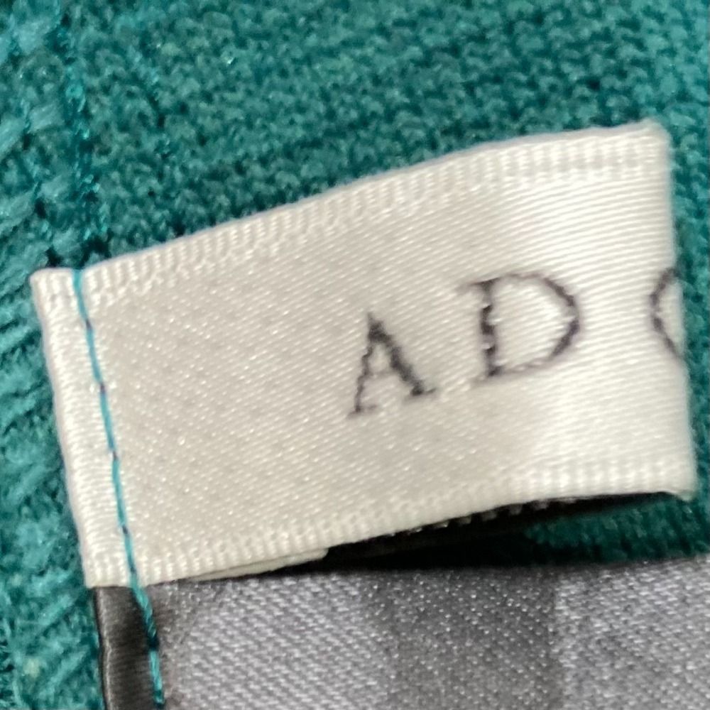 美品 ADORE アドーア 七分袖 ニットブラウス サイズ38 グリーン レディース 古着 中古 ADORE - 美品 ADORE アドーア 七分袖 ニットブラウス サイズ38