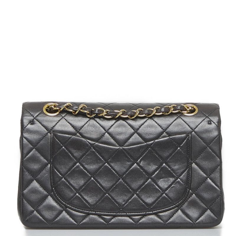 シャネル マトラッセ ダブルフラップ ゴールド金具 チェーン ショルダーバッグ レザー レディース CHANEL 【214-85452】 シャネル マトラッセ ダブルフラップ チェーン ショルダーバッグ