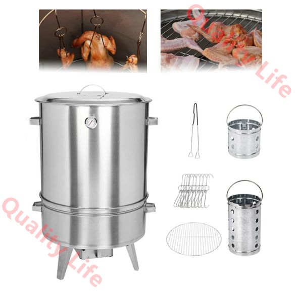 家庭用無煙バーベキュー吊りストーブ バーベキュー コンロ bbq コンロ ポータブル縦型炭火スモーカーグリルバレルグリル屋外屋内キャンプ無煙炭火バーベキューグリル 360°全方向ロースト 垂直式バーベキュー吊り下げ式 バーベキュ