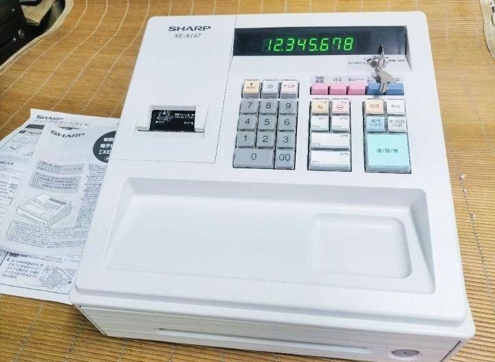 シャープレジスター XE-A147 PC連携売上管理フル設定無料 313101