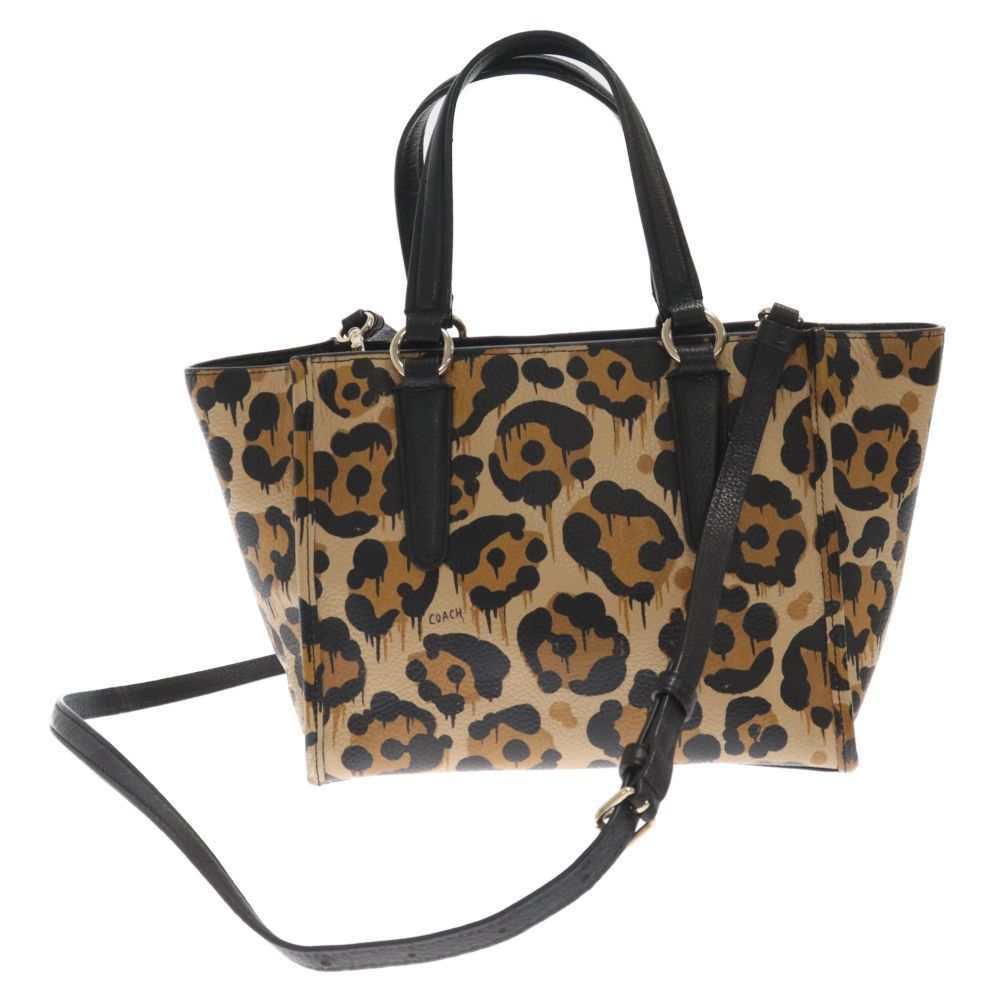 COACH コーチ 2wayトートバッグ ワイルドビースト レオパード