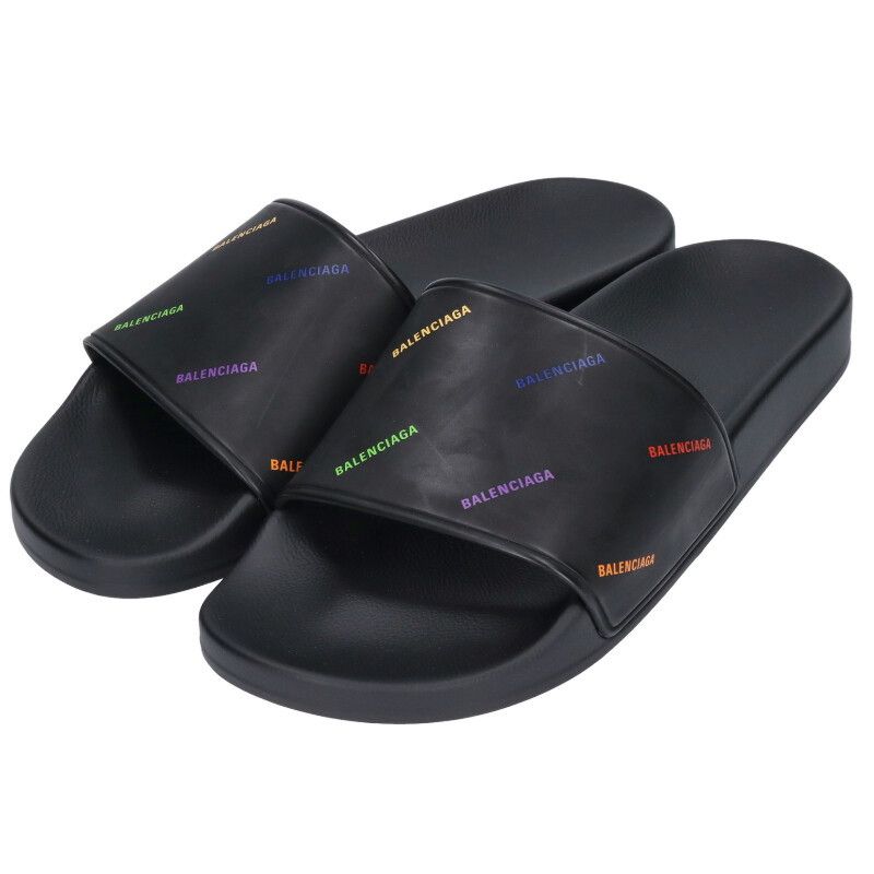 【BALENCIAGA】POOL スライドサンダル 6カラー バレンシアガ Pool Crocs スライドサンダル レディース ブラック