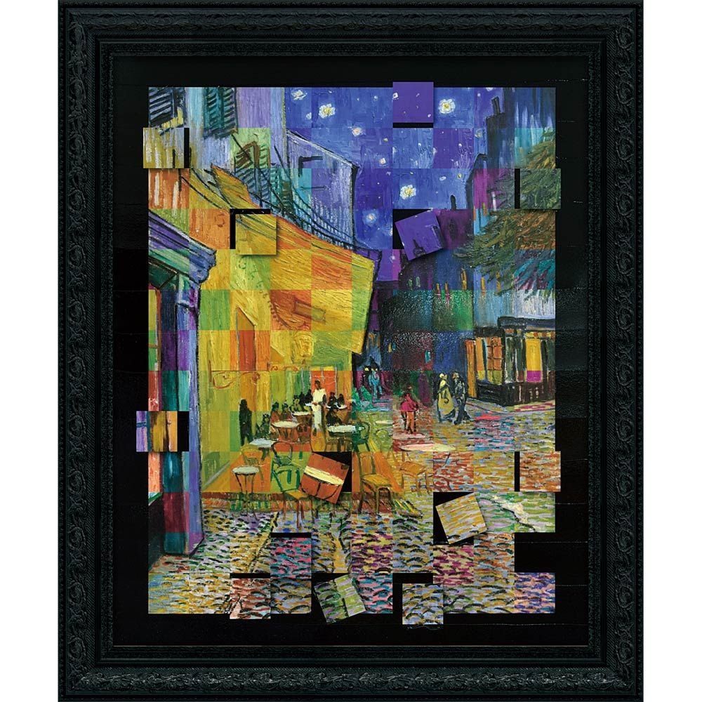 絵画 名画モザイクアート 〜アートフレーム〜 ゴッホ「夜のカフェ