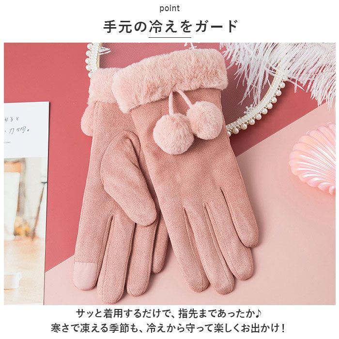 ☆ 防寒手袋 レディース asdfgloves01 手袋 スマートフォン対応