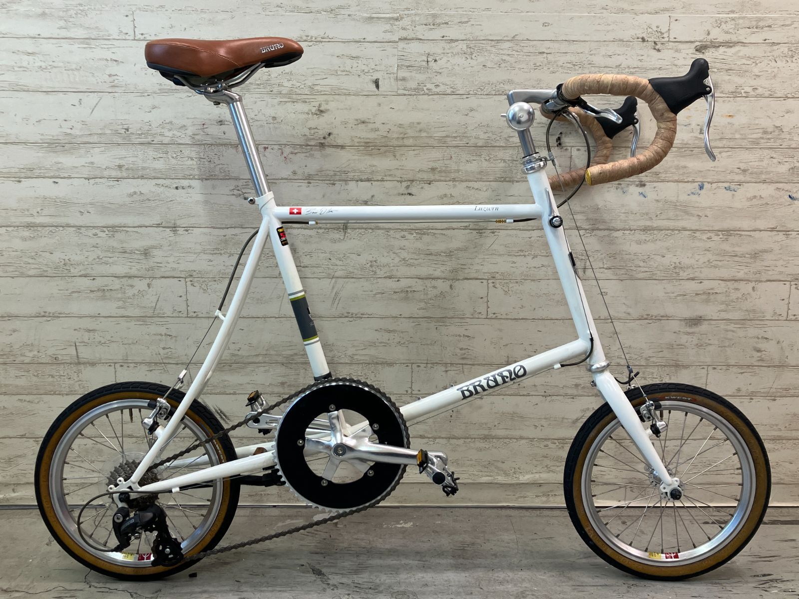 BRUNO MINIVELO 16 ROAD 1×8s 8段変速 ブルーノ ミニベロ クロモリフレーム ロードバイク 登録抹消済み -  3D探索アドベンチャー