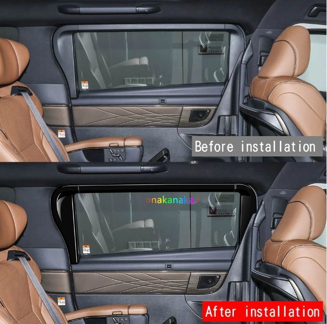 23 年モデル トヨタアルファード ヴェルファイア 40 系対応 中ドアウインドウ内装モール 内装黒化改装用 FFCRYSTALESIA_COM