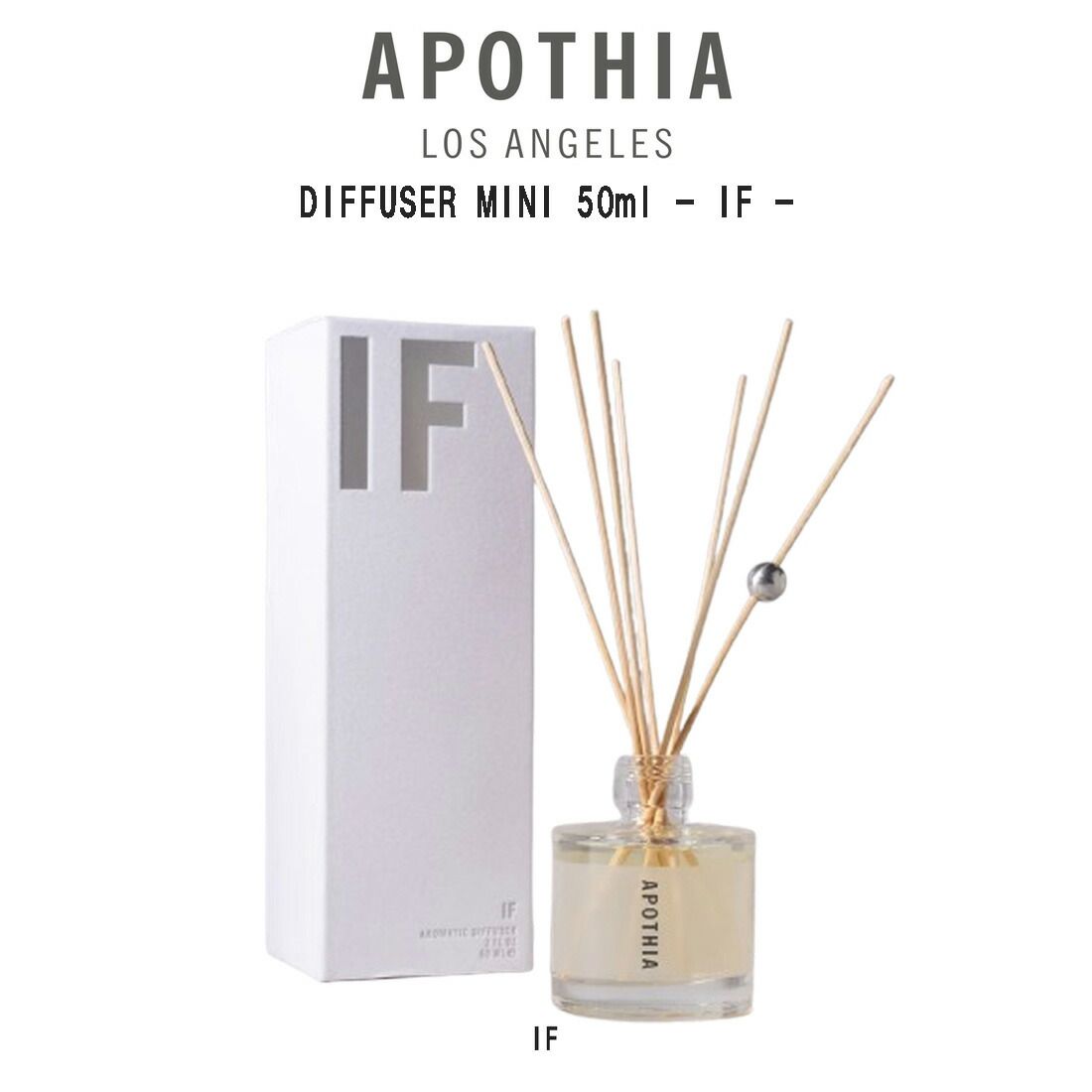 APOTHIA アポーシア ディフューザー ミニ イフ フレグランス アロマ シトラス 柑橘系 インテリア 定番 人気 ギフト プレゼント DIFFUSER MINI 50ml IF