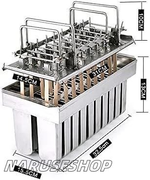 20個の金属製アイスキャンデー型 各アイスクリーム型 容量108ml ステンレススチール製 アイスキャンデー型 100個のアイスキャンデースティ
