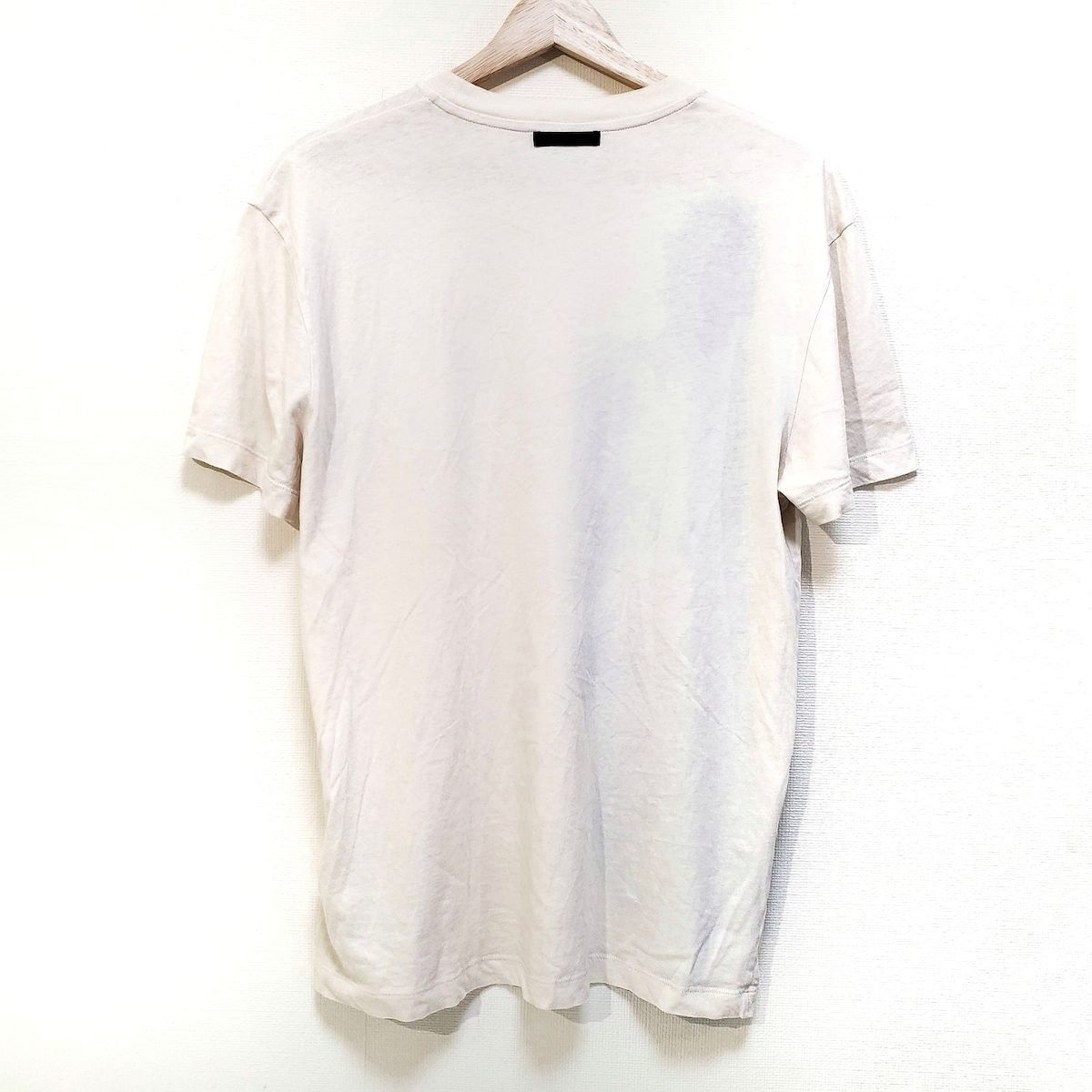 PRADA(プラダ) 半袖Tシャツ サイズL レディース アイボリー×黒×マルチ スカル