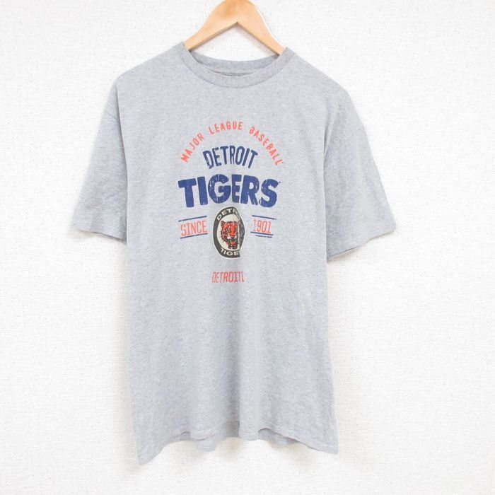 XL/古着 半袖 Tシャツ メンズ MLB デトロイトタイガース クルーネック