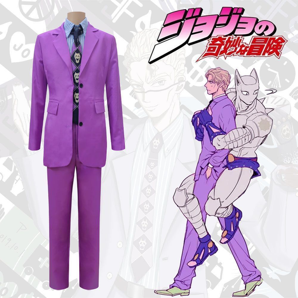 ジョジョの奇妙な冒険 吉良吉影 コスプレ衣装 コスチューム コスプレ 仮装 制服 日常服 アニメ衣装 cos服 舞台演出服 cosplay
