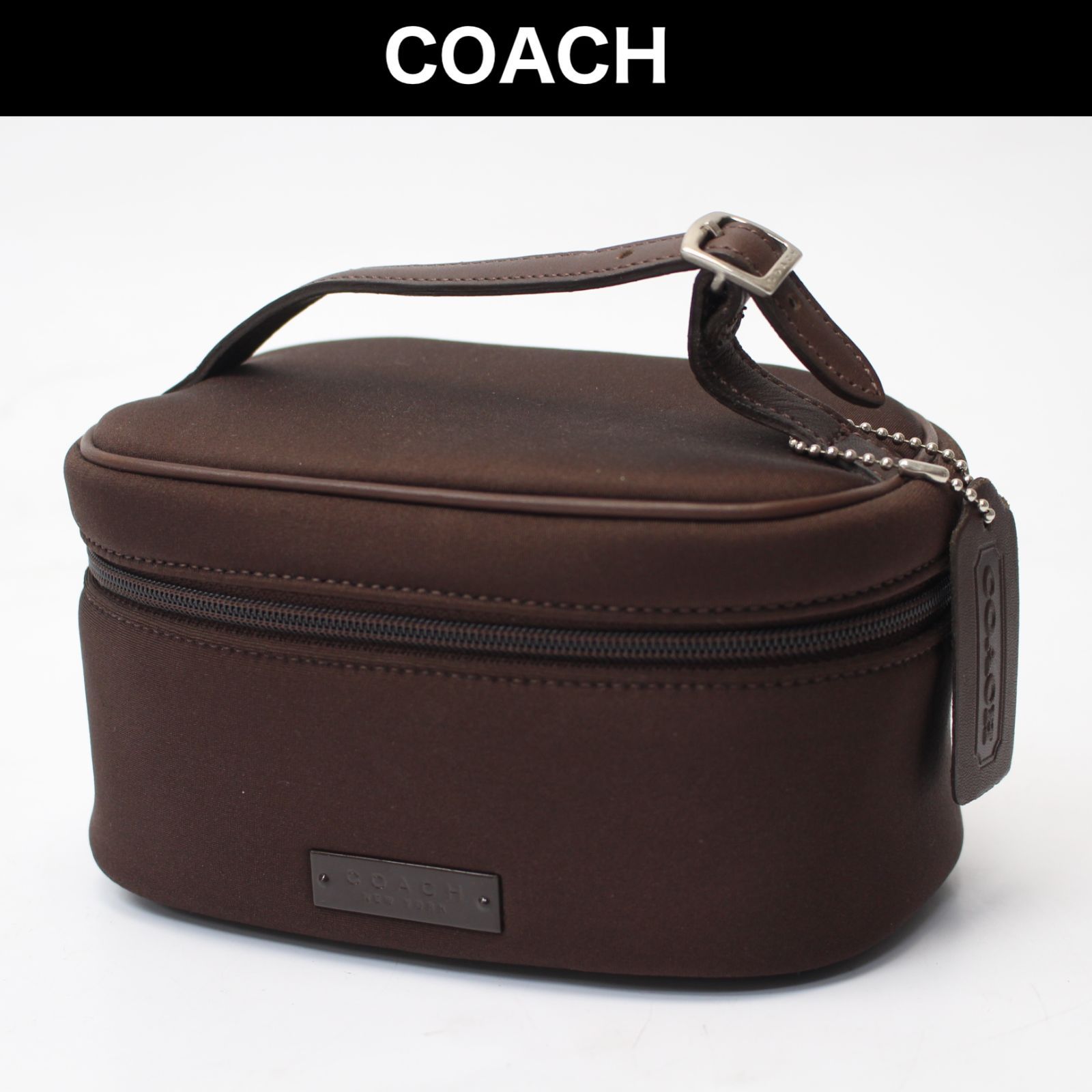 A570】COACH バニティポーチ ブラウン コーチ 化粧ポーチ - 【31日〜5