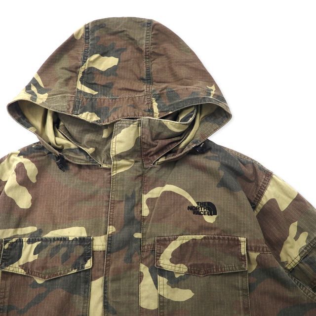 THE NORTH FACE ビーメックスパーカー ミリタリージャケット XL カーキ カモフラ コットン リップストップ フード収納式 BEAMEX  PARKA NP11728 - メルカリ