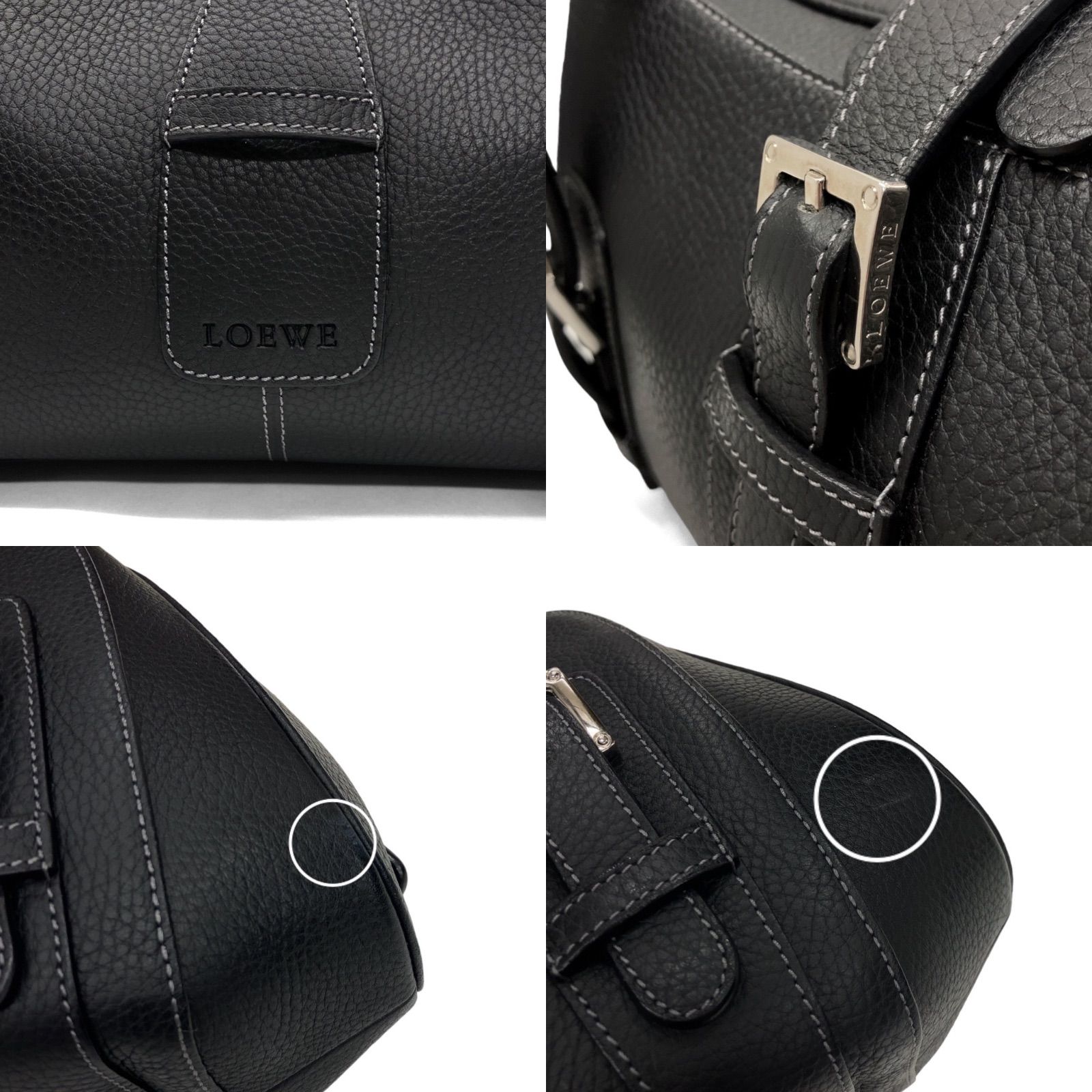 美品】LOEWE ロエベ BOLSO SENDA 4 NEGRO センダ ハンドバッグ 