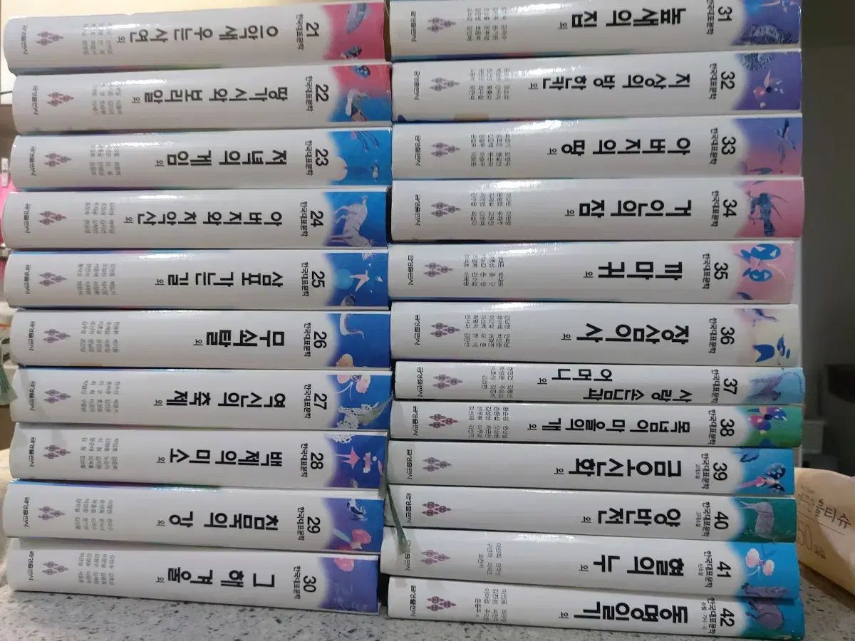 金星 韓国の主要文学 42 巻 宅配バッグ 120000