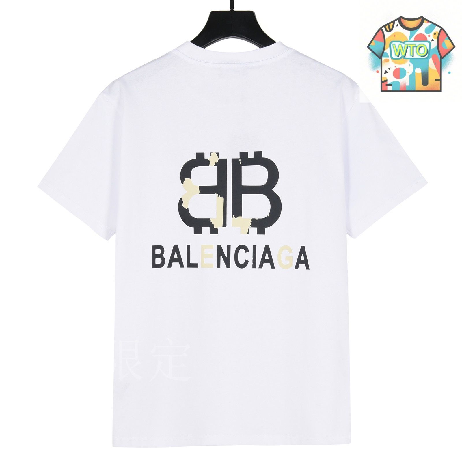 バレンシアガ 2025ss Tシャツ BALENCIAGA - OPTICAL Tシャツ / オーバーサイズ / ブラック