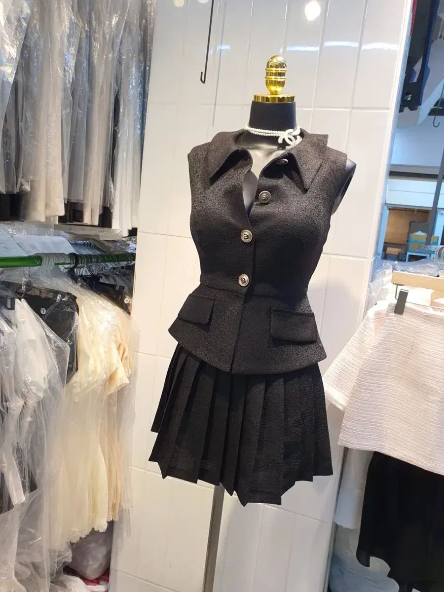 スワズセットツーピース女性ベストスカートセットL