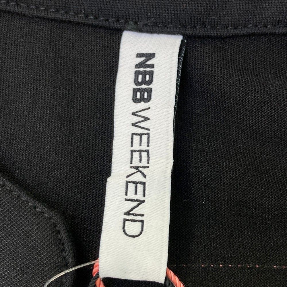 サイズ：1 NBB WEEKEND エヌビービーウィークエンド  ノースリーブワンピース  ブラック系 [240101433165] ゴルフウェア レディース ストスト サイズ：1 NBB WEEKEND エヌビービーウィークエンド