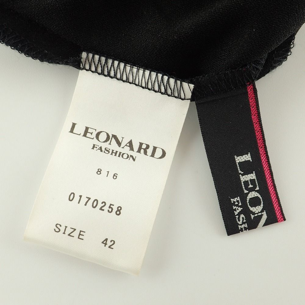 LEONARD レオナール 0170258 七分袖膝丈ボウタイ 42 - メルカリ