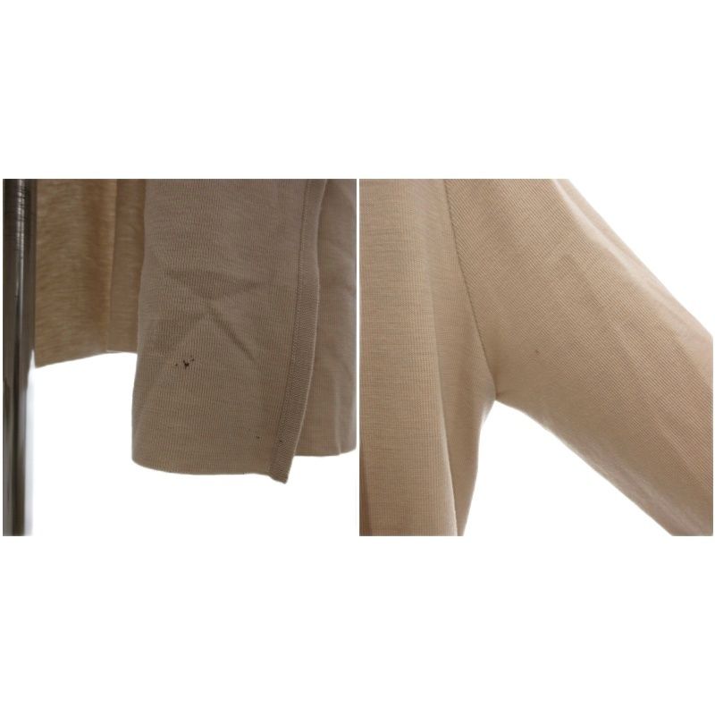 参加しやすい フォクシー FOXEY ロングカーディガン トッパー ウール ニット ベージュ 39411 |UO GY19 ここでご注文へようこそ!