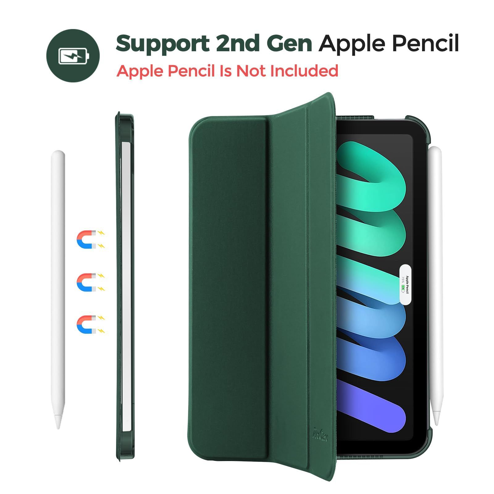 ProCase iPad Mini A17 Pro 第7世代 2024 Mini6 ケース 2021 8.3インチ 