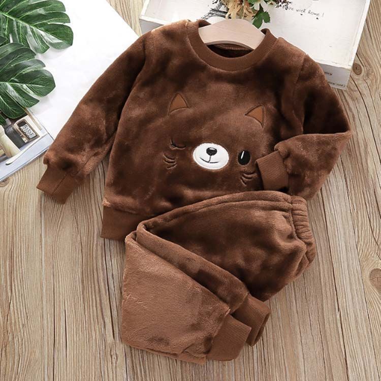  キッズ ルームウェア もこもこ ふわふわ 子供 秋冬 上下セット 長袖 冬 裏起毛 ベビー パジャマ 女の子 男の子 かわいい 韓国子供服 あったか リラックス kmr 2320 パジャマ パジャマ バスローブ