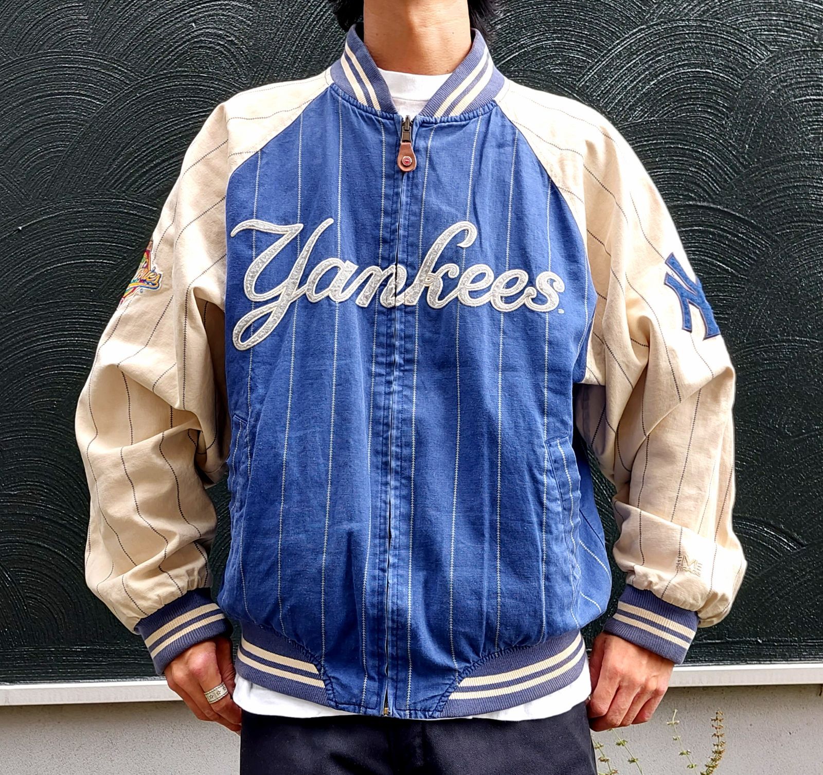 90's MIRAGE NEW YORK YANKEES リバーシブルスタジャン - 古着屋