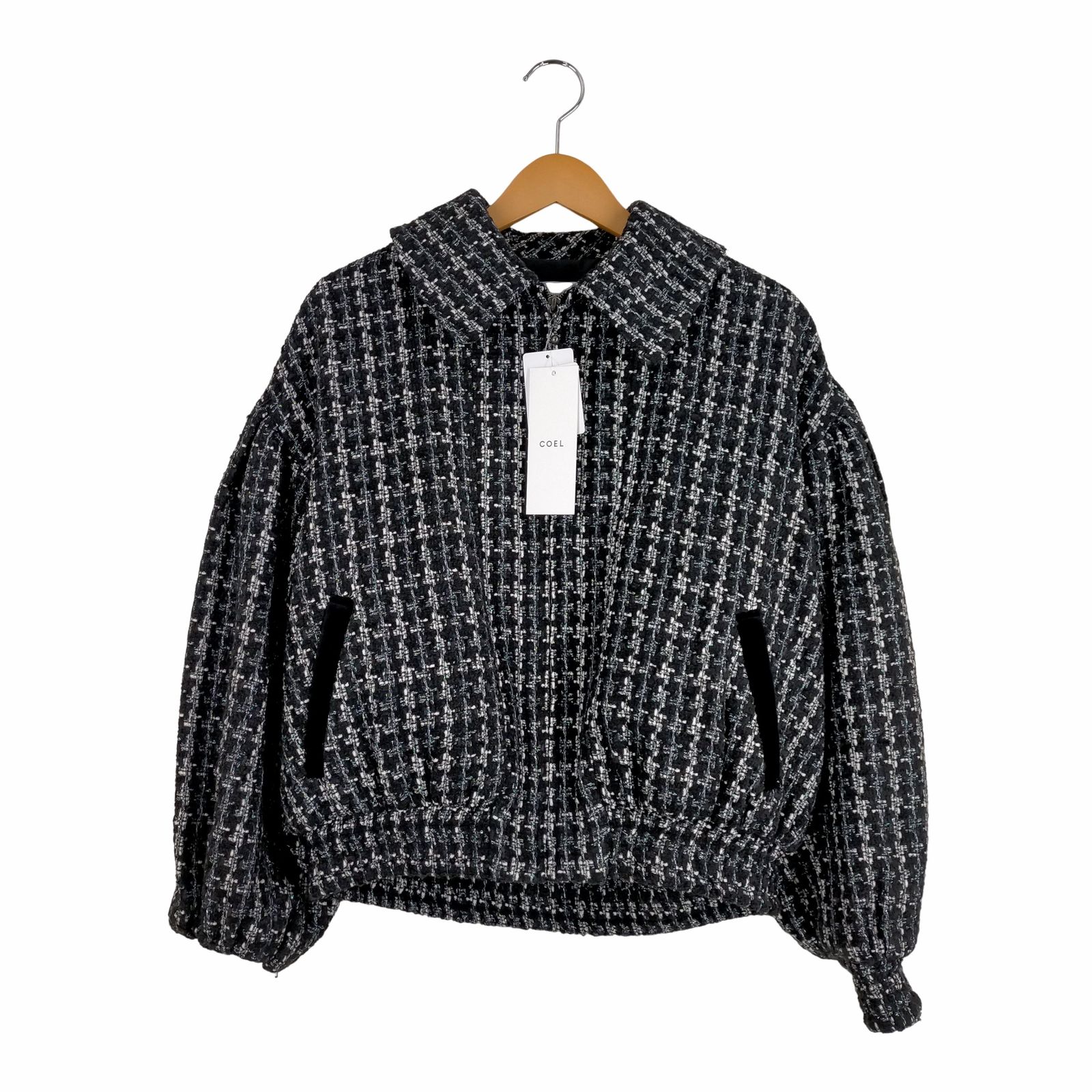 23AW COEL コエル ラメツィード ブルゾン　38 23AW COEL コエル ラメツィード ブルゾン 38 - メルカリ