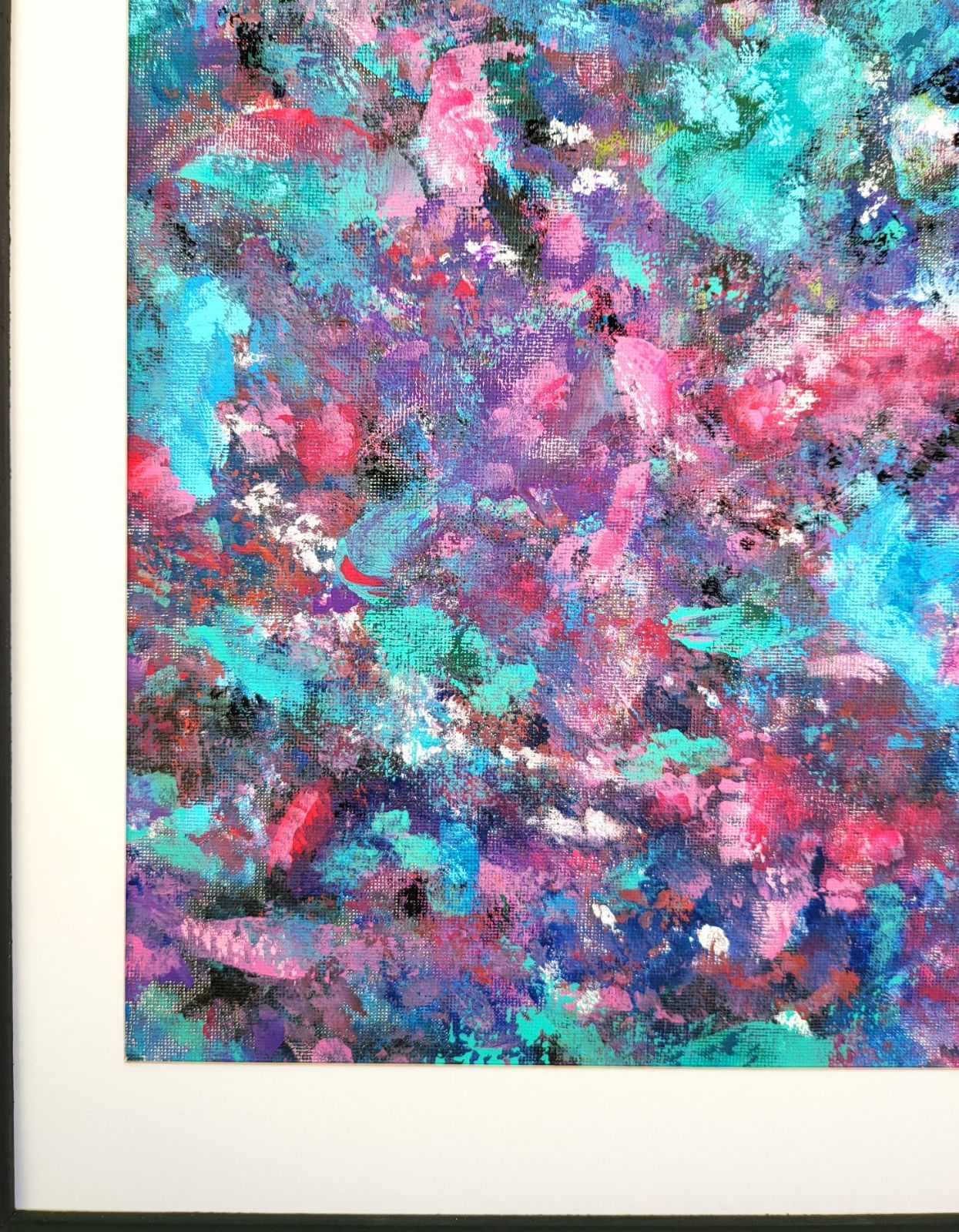 ミルキーウェイ / 抽象画 77×56㎝ B2 額縁セット 原画1点のみ モダン