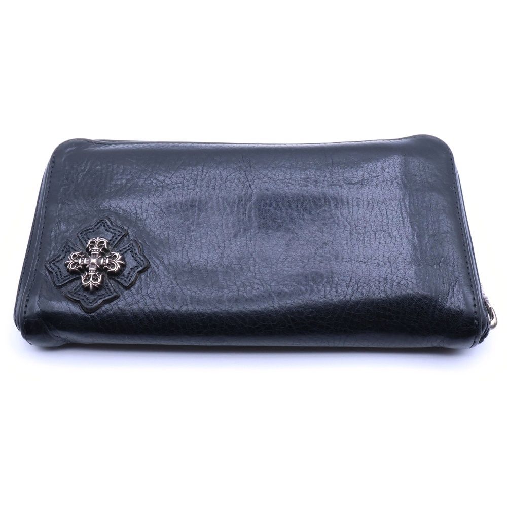 クロムハーツ　フィリグリークロス　レザー　ウォレット　長財布　ラウンドファスナー CHROME HEARTS クロムハーツ REC F ZIP #2 フィリグリープラス