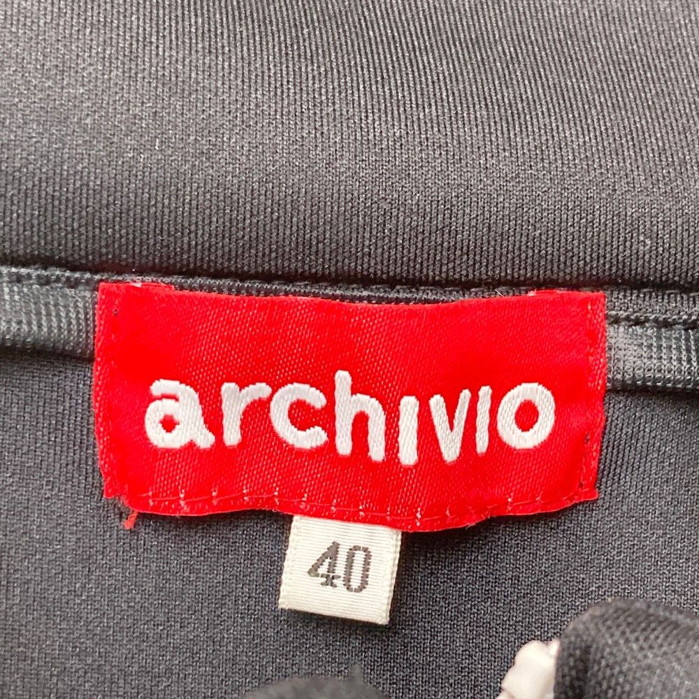 サイズ：40 ARCHIVIO アルチビオ ハーフジップ スウェット ワンピース